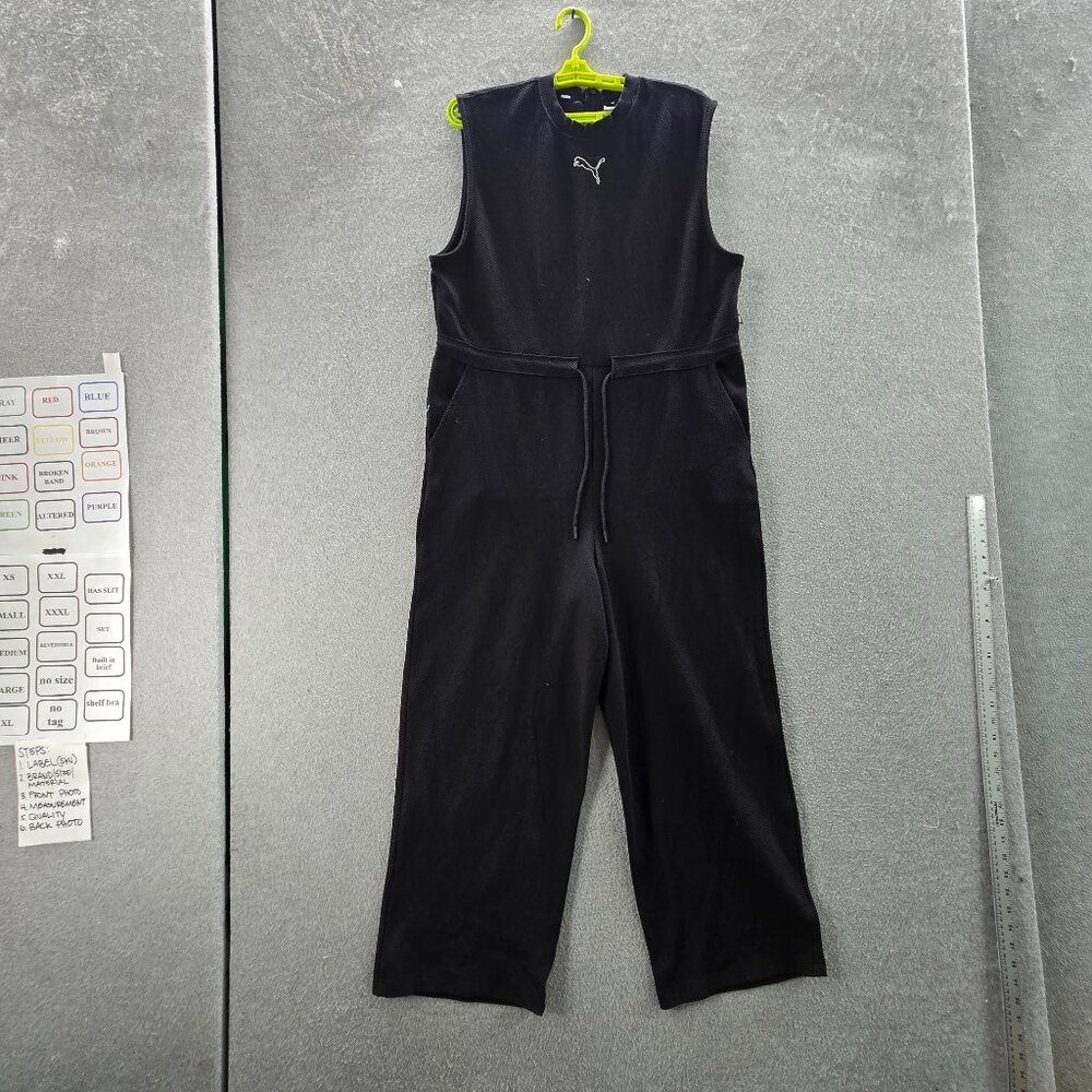 Puma Women Jumpsuit L Black Sleeveless